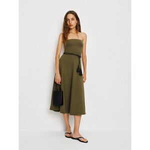 NWT Reformation Lora Knit Dress Dark Olive | L